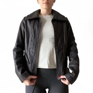 Women's Black Leather Jacket